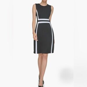 Calvin Klein Colorblock Scuba Dress
